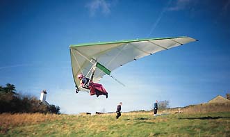 A Hang Glider - it has a solid frame