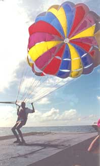 Parasailing in the Bahamas