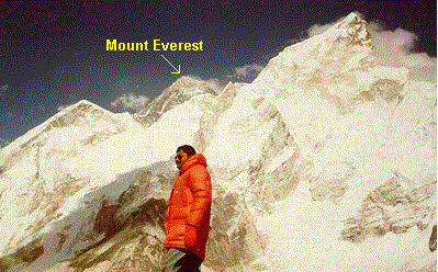 Vivek at Mt Everest